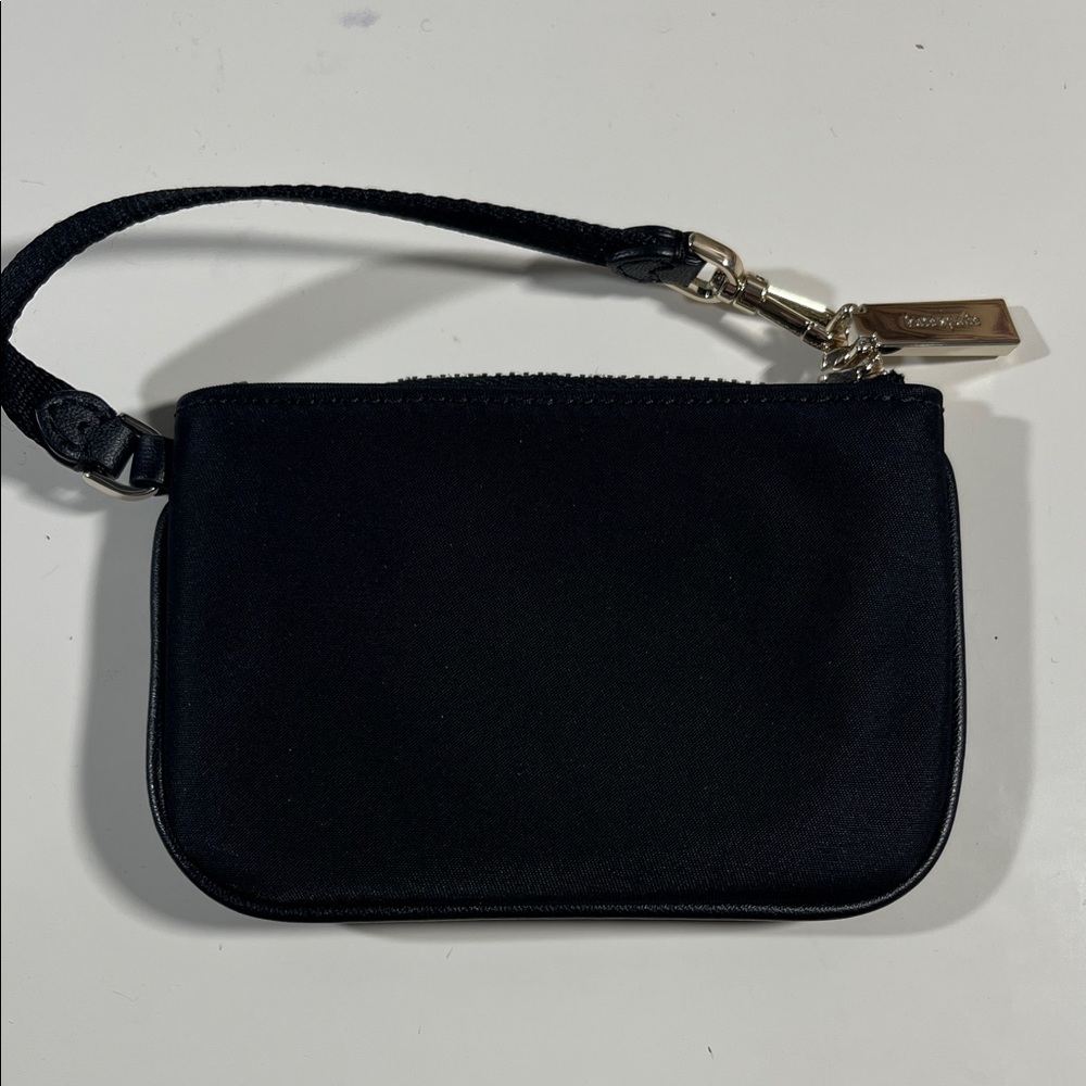 Black Kate Spade ♠️ Wristlet with Gold Accents